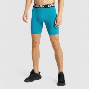 Short Gymshark Element Baselayer Azules | 20ZIBJHYT
