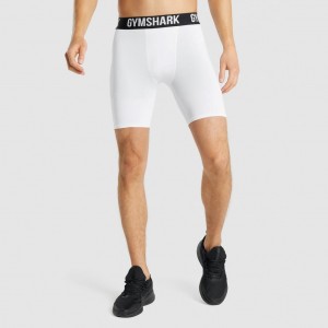 Short Gymshark Element Baselayer Blancas | 45ZWHVMTC