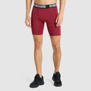 Short Gymshark Element Baselayer Burdeos | 81RWIYDKQ