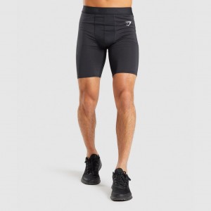 Short Gymshark Element Baselayer Negras | 91DCJIPLK