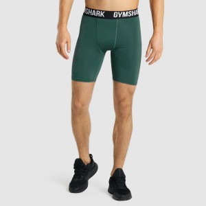 Short Gymshark Element Baselayer Verde Oscuro | 09NYIWBRH