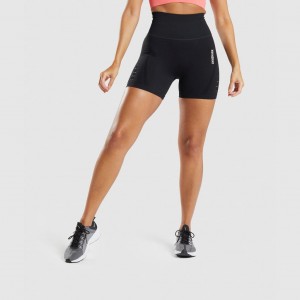 Short Gymshark Energy Seamless Negras | 26GZEFIRY