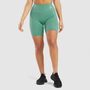 Short Gymshark Entrenamiento Cycling Verde | 13STXJMYR