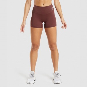 Short Gymshark Entrenamiento Marrones | 38ITYEVAF