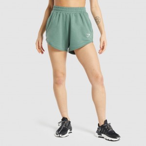 Short Gymshark Entrenamiento Sweat Verde | 06VGOPWXN