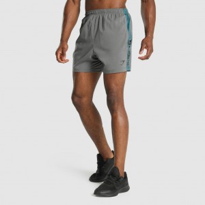 Short Gymshark Estampadas Deporte Gris | 59WYMJQRF
