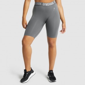 Short Gymshark Fit Seamless Cycling Charcoal | 96BVZMWOX
