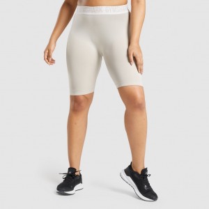 Short Gymshark Fit Seamless Cycling Gris | 52GWFSOYP