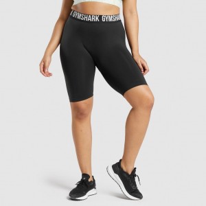 Short Gymshark Fit Seamless Cycling Negras | 69DEBFLMW