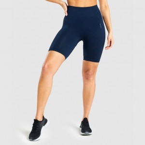 Short Gymshark Flex Cycling Azul Marino | 42GTSDVEM