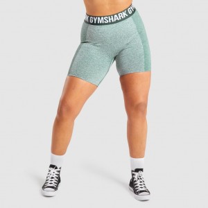 Short Gymshark Flex Verde Oscuro | 63KGJZTLX
