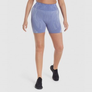 Short Gymshark Mercury Seamless Azules | 13ORVFNWC