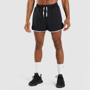 Short Gymshark Recess 3 Negras Blancas | 53PSMXTLR