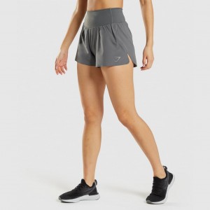 Short Gymshark Speed Gris | 89SHQJWYN