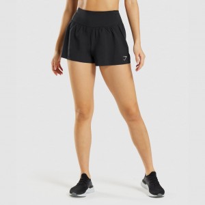 Short Gymshark Speed Negras | 91XWTCMVK