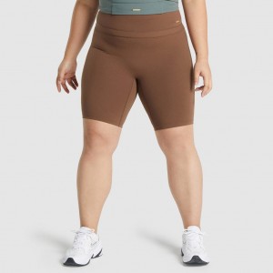 Short Gymshark Whitney Cycling Marrones | 35TWMKPAR
