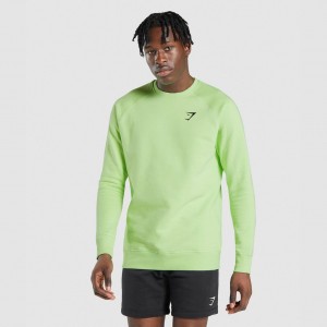 Sudadera Gymshark Crest Verde | 24ZRJVQWM