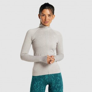 Sudadera con Capucha Gymshark Adapt Animal Seamless Zip Up Butterfly | 85UQMIKZG