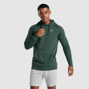 Sudadera con Capucha Gymshark Crest Verde Oscuro | 05MCWBGOR