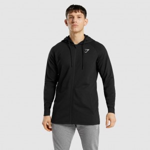 Sudadera con Capucha Gymshark Critical Zip Negras | 65SVLPNBY