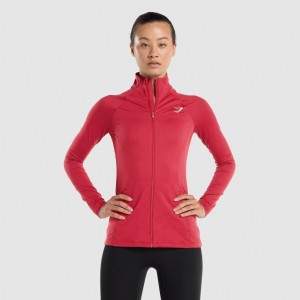 Sudadera con Capucha Gymshark Entrenamiento Zip Up Burdeos | 80FNYVEKU