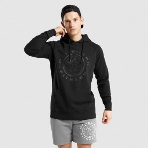 Sudadera con Capucha Gymshark Legacy Negras Negras | 25UHXPBKI
