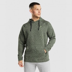 Sudadera con Capucha Gymshark Micro Print Verde | 82WIUKBQV