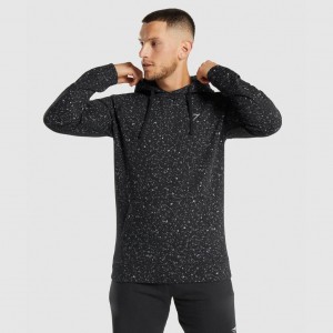 Sudadera con Capucha Gymshark Micro Print Negras | 04MNWDGJS