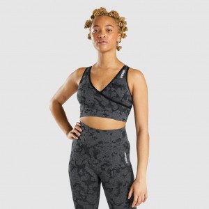 Sujetador Deportivo Gymshark Adapt Camo Seamless Negras | 45PGRXQYH