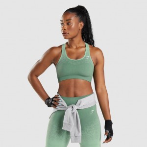 Sujetador Deportivo Gymshark Adapt Ombre Seamless Verde Verde Claro | 27DNHEQUR