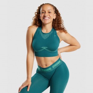 Sujetador Deportivo Gymshark Apex Seamless Teal | 58ESBMOQY