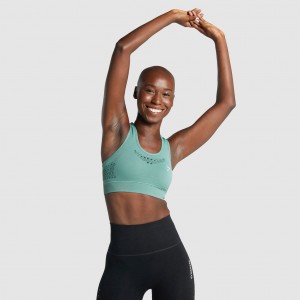 Sujetador Deportivo Gymshark Energy Seamless Verde Claro | 64NKCTMUY