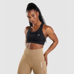 Sujetador Deportivo Gymshark Energy Seamless Negras | 34KRDHOUC