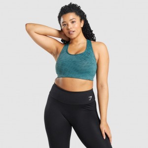 Sujetador Deportivo Gymshark Essential Racer Back Entrenamiento Verde Oscuro | 46VRFGQAP
