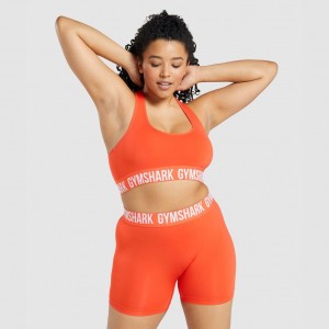 Sujetador Deportivo Gymshark Fit Seamless Naranjas | 01KENRQAM