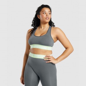Sujetador Deportivo Gymshark Fit Seamless Charcoal | 67KRDQVXS