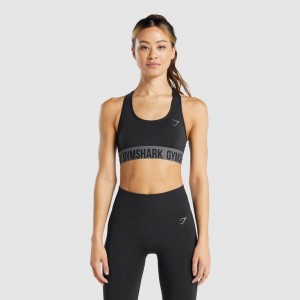 Sujetador Deportivo Gymshark Fit Seamless Negras | 47VZOJUXM