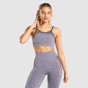 Sujetador Deportivo Gymshark Flex Tiras Moradas | 29XMNJOIQ