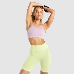 Sujetador Deportivo Gymshark Flex Tiras Moradas Claro | 17FJDLWVS