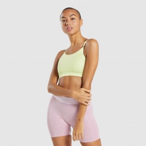 Sujetador Deportivo Gymshark Flex Tiras Verde Claro | 83HTNZFSY