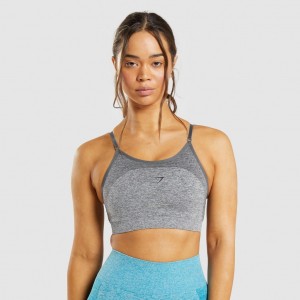 Sujetador Deportivo Gymshark Flex Tiras Gris | 42LYZPXHU