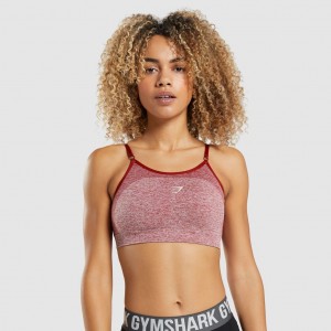 Sujetador Deportivo Gymshark Flex Tiras Burdeos | 45TEMBJSR