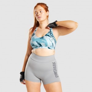 Sujetador Deportivo Gymshark GS Power Azules Claro | 79JASHYMO