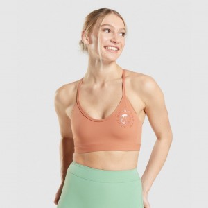 Sujetador Deportivo Gymshark KK Fit Naranjas | 57CNHGFAM