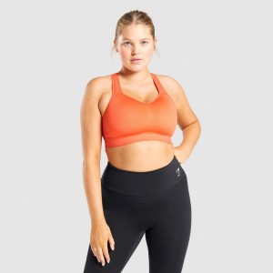 Sujetador Deportivo Gymshark Ligeros High Support Entrenamiento Naranjas | 32WJMQTBK