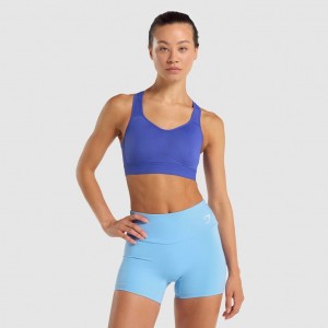 Sujetador Deportivo Gymshark Ligeros High Support Entrenamiento Azules Oscuro | 07HXBJKIZ