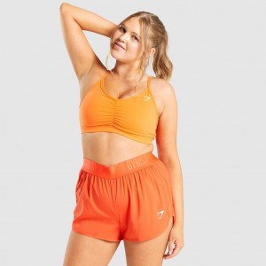 Sujetador Deportivo Gymshark Ruched Entrenamiento Naranjas | 29SRDFCNQ