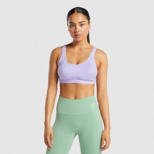 Sujetador Deportivo Gymshark Scoop Neck Entrenamiento Moradas Claro | 52ZCDBUXP