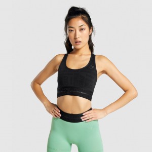 Sujetador Deportivo Gymshark Vision Negras | 35NZBXTAJ