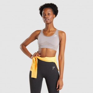 Sujetador Deportivo Gymshark Vital Seamless 2.0 Taupe Marl | 48LCARGFI